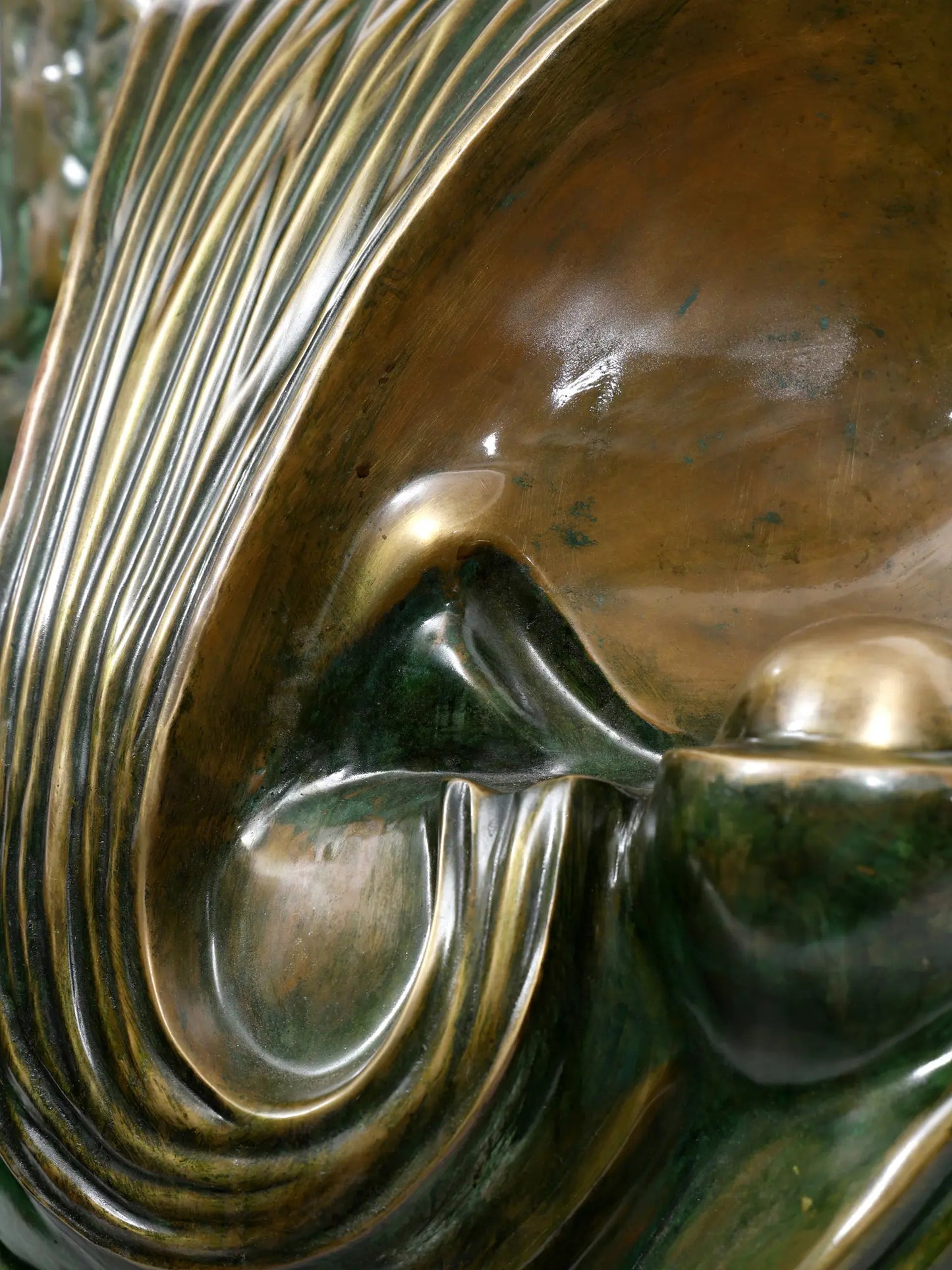 Elegant Modernity: The 26" Ganesha in Brass | Handmade Statue | Made in India